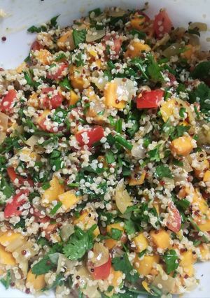 A picture of Tabbouleh Style Protein Salad - Serve with a nice Rump Steak!?.