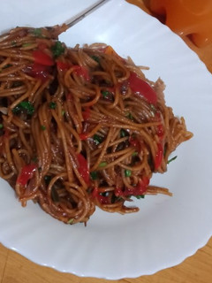 A picture of Veggie spaghetti.