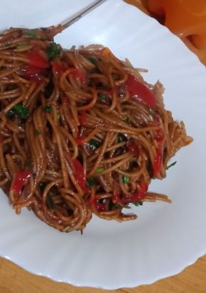 A picture of Veggie spaghetti.