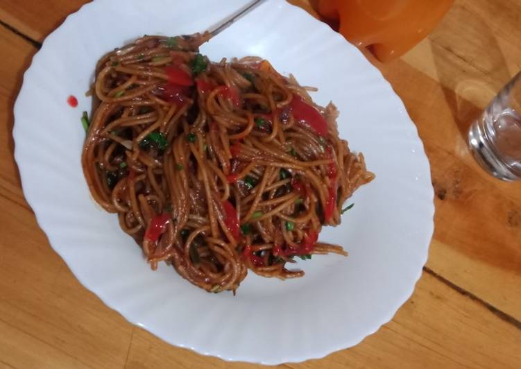 Recipe of Super Quick Homemade Veggie spaghetti