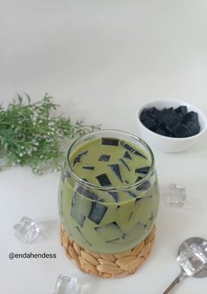 Foto resep Es Cincau Matcha