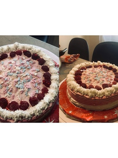 Málnás torta recept fotója