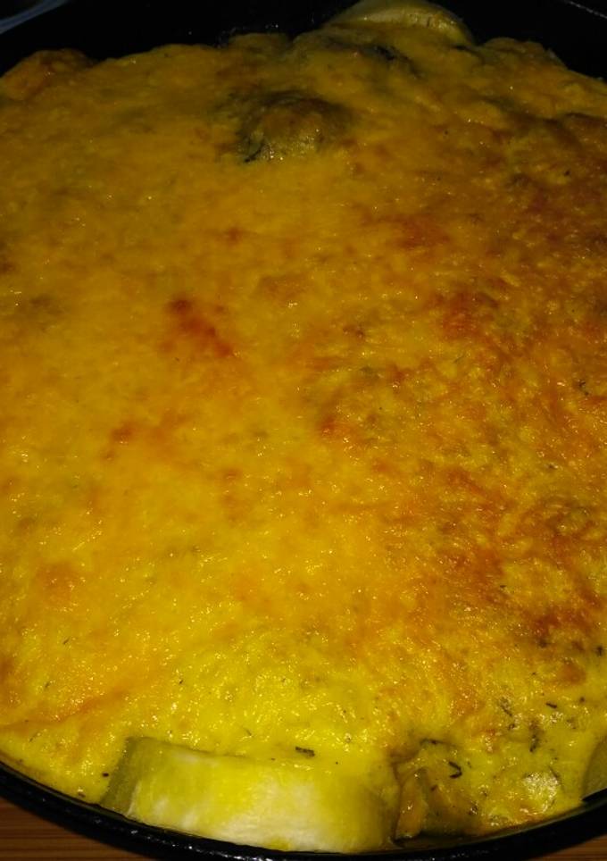 Мясная запеканка с картофелем