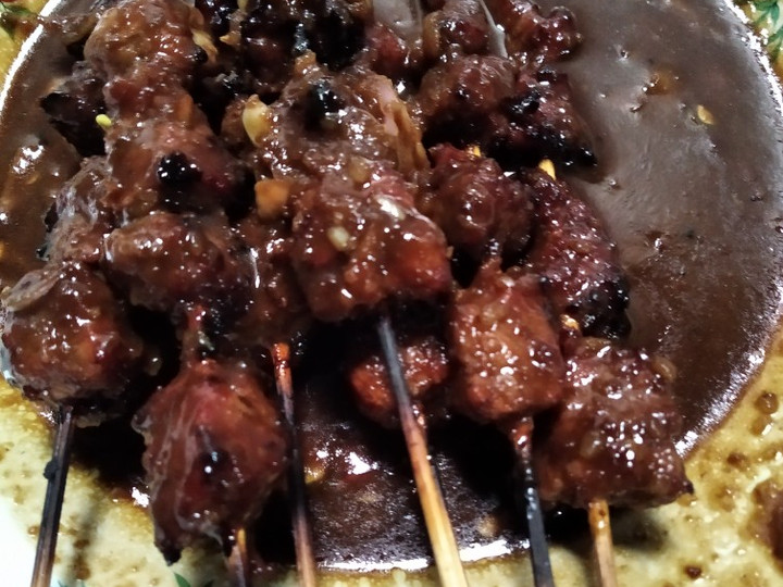  Resep praktis bikin Sate Daging Sapi hidangan Idul Fitri yang lezat