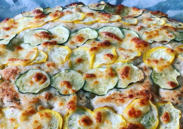 Zucchini-Mozzarella-Focaccia