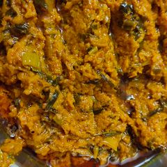 A picture of Haldi ki sabji.