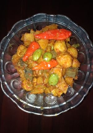 Foto resep Sambal goreng kentang hati puyuh pete