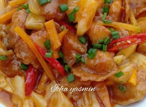Foto resep Koloke ayam asam manis nanas