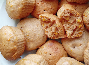 Фото Мандариновые кексы без яиц и молочных продуктов.