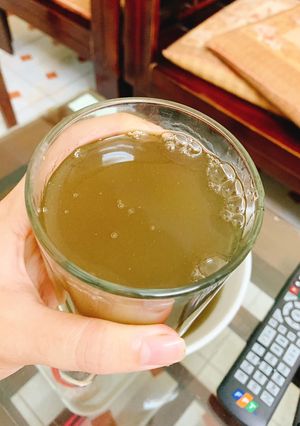 Hình của món Thạch lá găng mát lịm.
