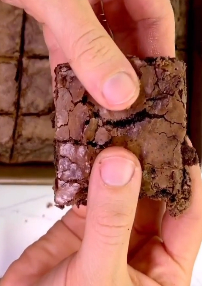 Una foto de Brownies en licuadora
