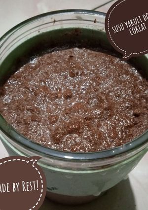 Foto resep Susu yakult dobel coklat😋😋