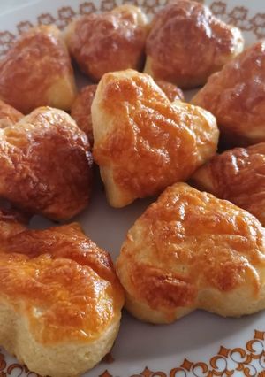 Sajtos - túrós szív recept fotója