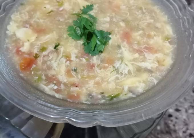 Recipe of Speedy Tomato_mushroom egg drop soup