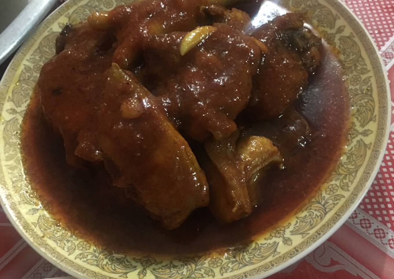 Ayam masak merah polos