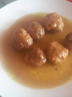 Una foto de Albóndigas al Pedro Ximénez