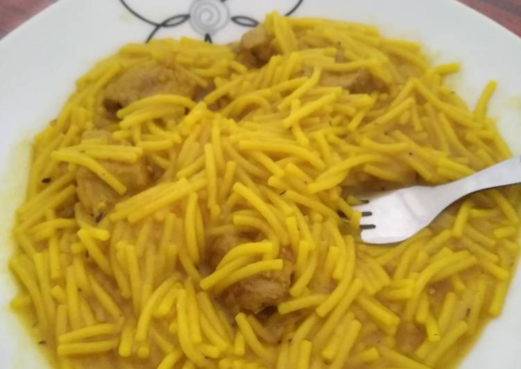 Fideuá con carne en olla gm