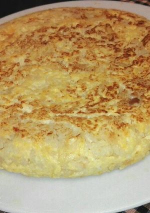 Una foto de Tortilla de coliflor