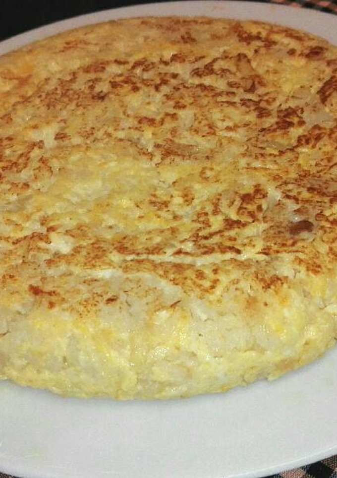Una foto de Tortilla de coliflor