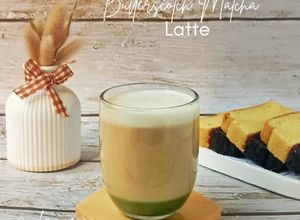 Foto resep Butterscotch Matcha Latte