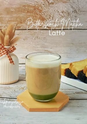 Foto resep Butterscotch Matcha Latte