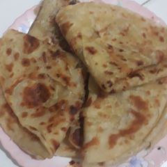A picture of Soft layered white chapati.