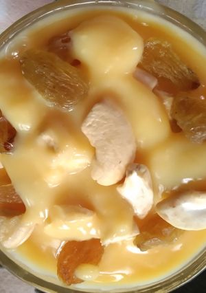 A picture of Dry Fruit Vanilla Custard Recipe.