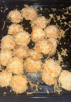 Foto resep Eggless Cheese Cookies (Round Kaastengels)