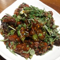 A picture of Chinese soyabean Manchurian.
