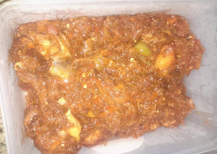 Recipe of Super Quick Homemade Miyar da zata kwana 2 bata lalace ba