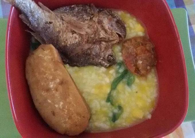 Langkah Mudah untuk Menyiapkan Bubur manado alaa saiaaa, Enak Banget