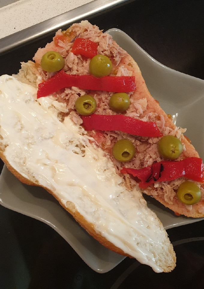 Una foto de Bocadillo vegetal
