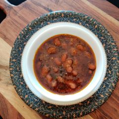 A picture of RAJMA CURRY with CURD (no tomato 🍅)...