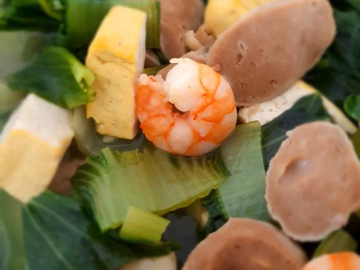 Langkah Gampang Membuat Resep Pakcoy Cah Baso Tahu Udang Anti Ribet, Sempurna