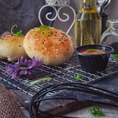 A picture of Baked Chicken buns.