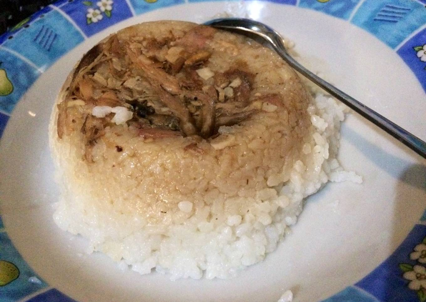 Nasi tim ayam kampung