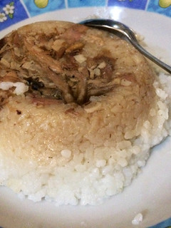 Foto resep Nasi tim ayam kampung