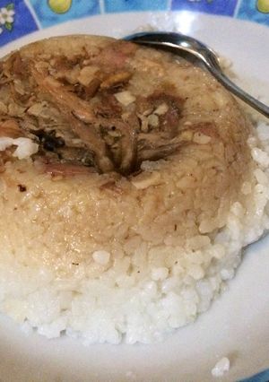 Foto resep Nasi tim ayam kampung