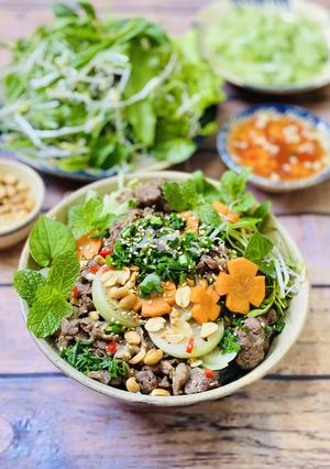 Hình của món Bún Bò Xào.