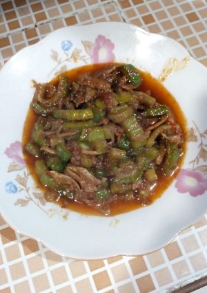 Foto resep Pare ikan teri