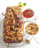 Strawberry Banana Bread with Walnuts