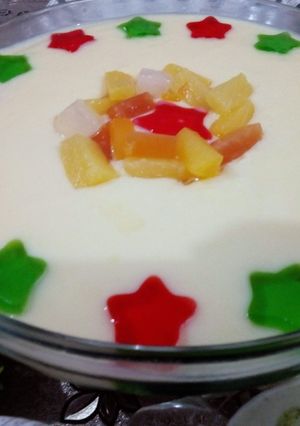 A picture of Fruit custard.