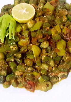 A picture of Behndi Masala.