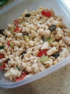 A picture of (Vegan) Italian Pasta Salad.