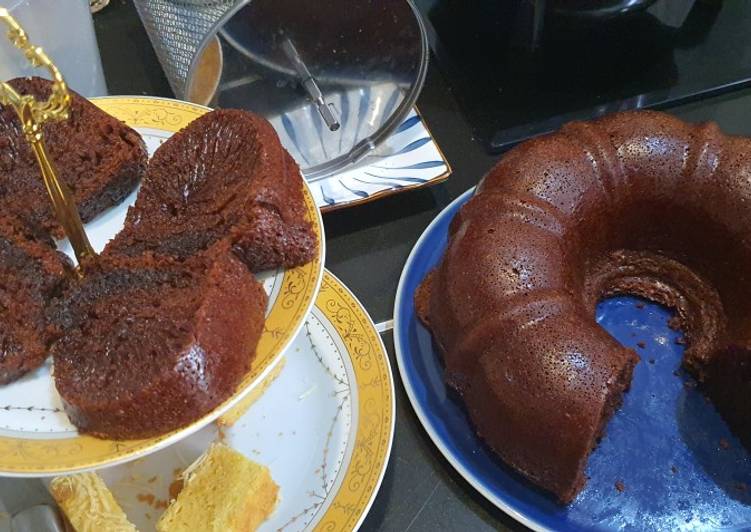 Resep Terbaik Caramel cake alias cake sarang semut praktis mudah anti gagal Ala Warteg