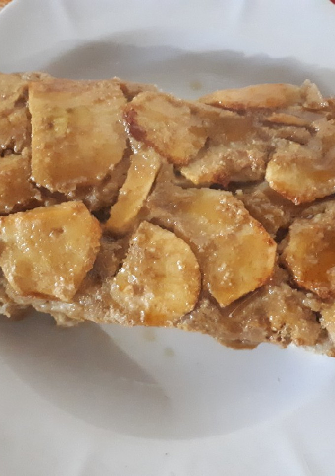 Una foto de Pudín laminado de manzana