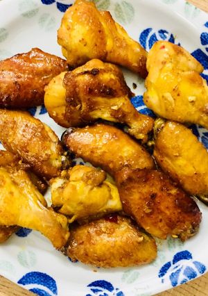 Hình của món Cánh gà nướng ướp sốt me cay.