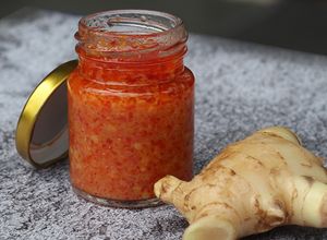 Foto resep Sambal Hainan Restoran Singapura: Harus Pakai JAHE!