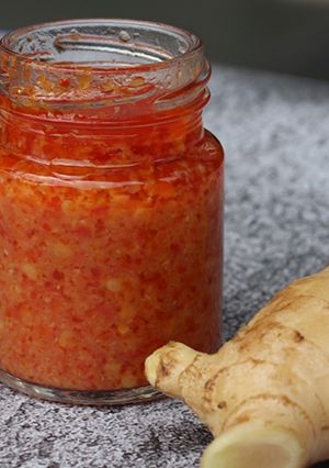 Foto resep Sambal Hainan Restoran Singapura: Harus Pakai JAHE!