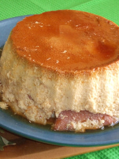 Una foto de Budín flan de caquis